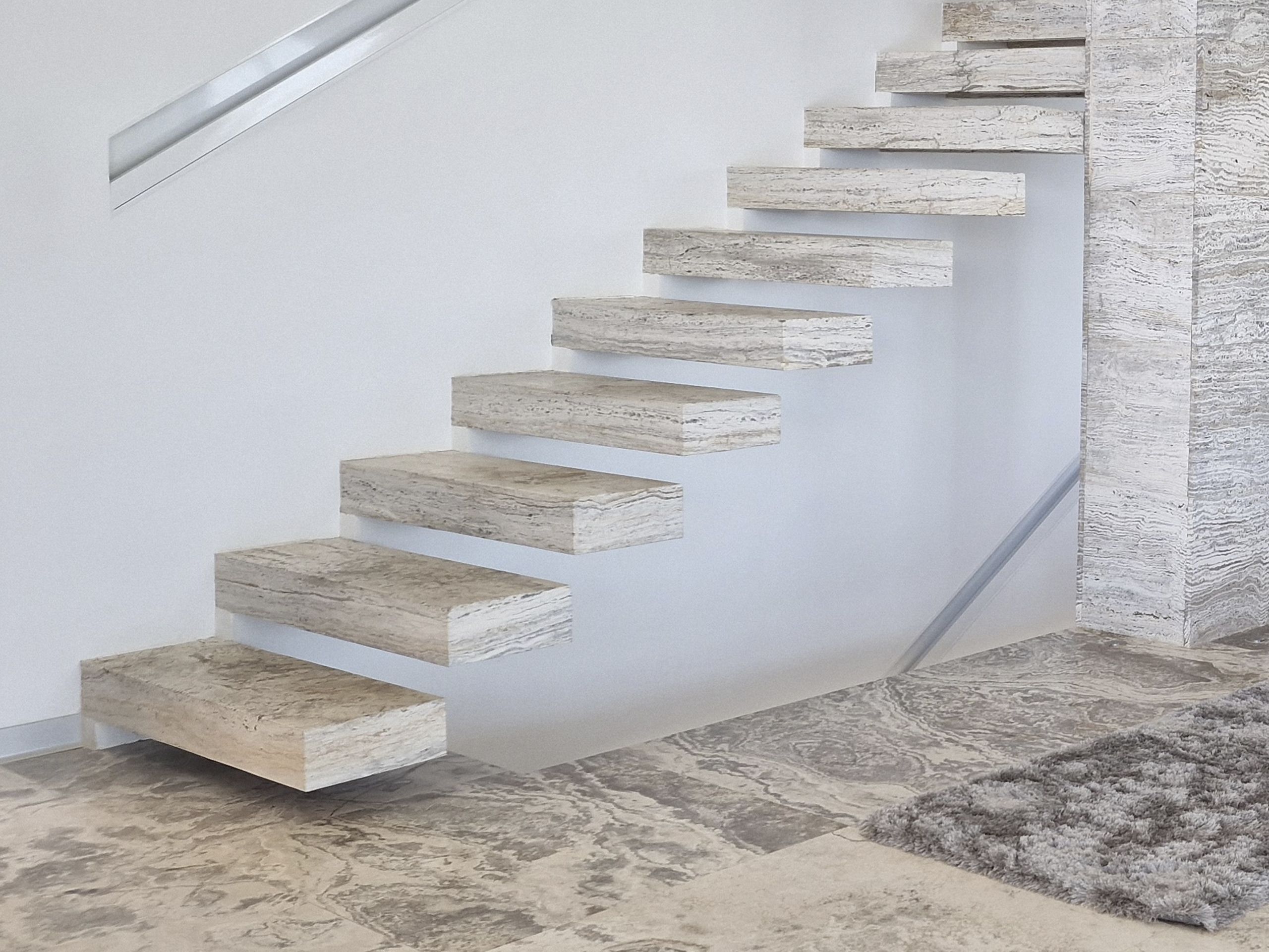 Revestimiento de piedra natural para pared y escaleras
