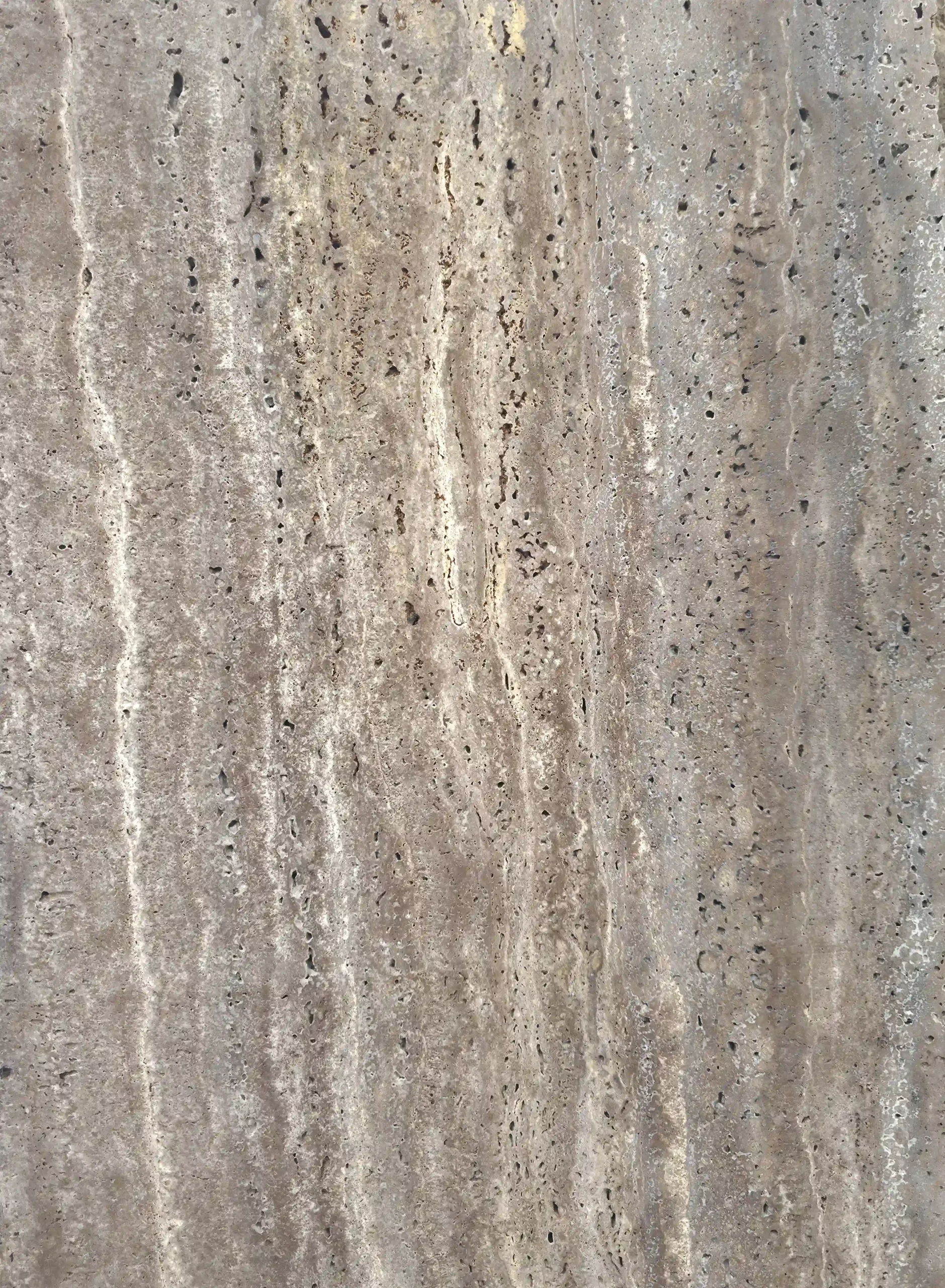 Muestra Travertino Silver Titanium apomazado Muestra Travertino Silver Titanium apomazado