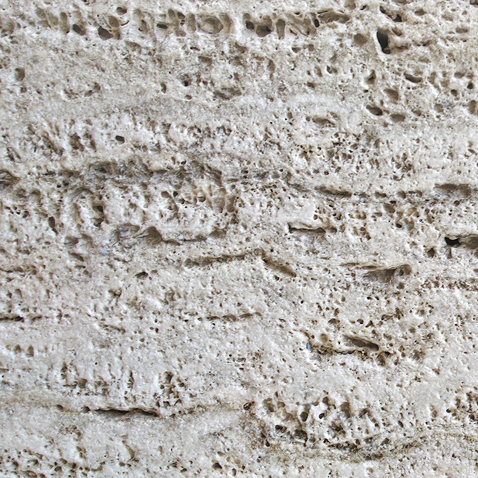 Muestra de Travertino Silver White Arenado Muestra de Travertino Silver White Arenado