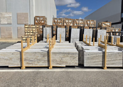 Travertino silver white