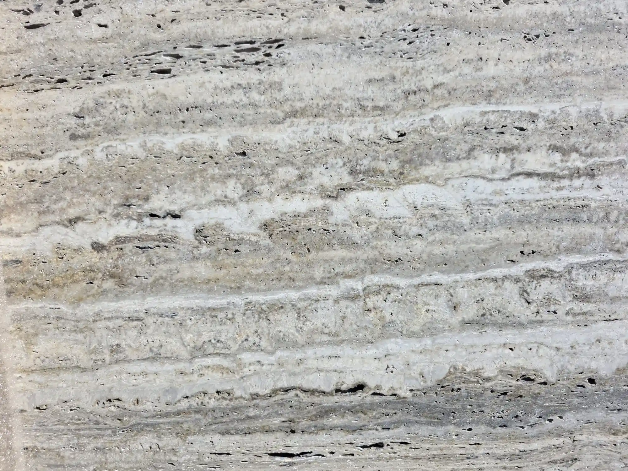 Detalle de Travertino SIlver White